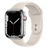 Apple Watch Series 7 Gps & Cellular 45mm Silver Stainless Steel Case With Starlight Sport Band