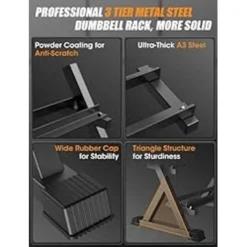 AKYEN Dumbbell Rack Stand Only, Weight Rack For Dumbbells Heavy-Duty Home Gym(750LBS/1100LBS Weight Capacity) For Men & Women -APPLE || Garmin || FITBIT Sales 70203697 be08 44e4 83e7 632ea789bb34