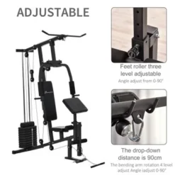 Soozier Home Power Tower Multifunction Workout Rack With Poll-up Stand & Dip Station, Weight Stack Machine For Whole Body - Black -APPLE || Garmin || FITBIT Sales 71c5b6c4 3fba 4e88 95ac bfca544f4bbd