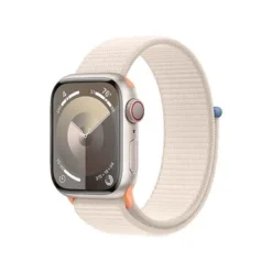 Apple Watch Series 9 (GPS + Cellular) 41mm Starlight Aluminum Case With Starlight Sport Loop - Starlight
