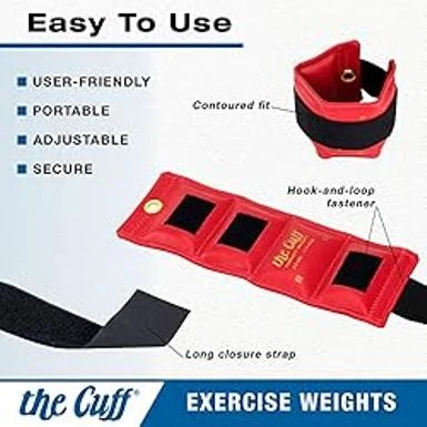 The Cuff Original Adjustable Ankle And Wrist Weight For Training, Dance, Running, Toning, And Physical Therapy For Men And Women, 9 Piece Set (1 Each: 1, 1.5, 2, 2.5, 3, 4, 5, 7.5, 10 Lb.) 2 The Cuff Original Adjustable Ankle And Wrist Weight For Training, Dance, Running, Toning, And Physical Therapy For Men And Women, 9 Piece Set (1 Each: 1, 1.5, 2, 2.5, 3, 4, 5, 7.5, 10 Lb.) - Image 2