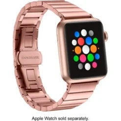 Platinum™ - Stainless Steel Link Band For Apple Watch 38mm, 40mm, 41mm And Apple Watch Series 1-9 - Rose Gold