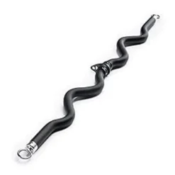 Bionic Body Deluxe Exercise Curl Bar For Lats, Curls And More BBEB-7355 Black 47 Inches