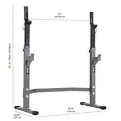 Body Champ Olympic Weight Bench With Squat Rack Included, Two Piece Set, Workout Bench, Versatile Strength Training Equipment For Home Gym, PRO3900, Grey -APPLE || Garmin || FITBIT Sales 85b51910 7cfc 4572 bb2b 2b1113238cb4
