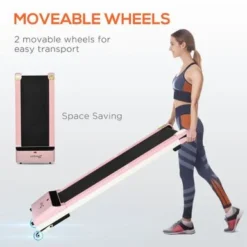 Soozier Walking Treadmill, Walking Pad Machine With LCD Monitor And Remote Control For Home Gym, White - Pink -APPLE || Garmin || FITBIT Sales 85bab417 e837 42bb ae55 fe40b29d5f52