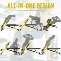 Soozier Adjustable Workout Bench Sit-Up Bench With 2 Decline Angles - Yellow -APPLE || Garmin || FITBIT Sales 8703950f b53d 4e2a 8d27 c7f2e841f688