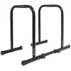 ProsourceFit Dip Stand Station, Heavy Duty Adjustable Height Upper Body Equipment For Home Gym For Tricep Dips, Pull-Ups, Push-Ups, L-Sits Black Power Tower
