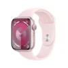 Apple Watch Series 9 (GPS) 45mm Pink Aluminum Case With Light Pink Sport Band - S/M - Pink