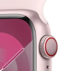 Apple Watch Series 9 (GPS + Cellular) 41mm Pink Aluminum Case With Light Pink Sport Band - S/M - Pink -APPLE || Garmin || FITBIT Sales 8dbcb1ee c64c 508f 871c cd4ff4d0eb36