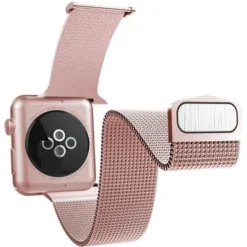 Raptic - Hybrid Mesh Watch Band For Apple Watch® 42mm, 44mm, 45mm - Rose Gold -APPLE || Garmin || FITBIT Sales 9168b9ab af1e 55fd 8937 74a13a6bac87