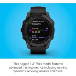 Garmin - Fenix 7 Sapphire Solar, Black DLC Ti W/Black Band -APPLE || Garmin || FITBIT Sales 918384f7 3798 4c93 81d7 bc2b27af5c63