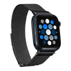 Insignia™ - Stainless Steel Mesh Band For Apple Watch 38mm, 40mm And 41mm (All Series) - Midnight Aluminum