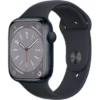 Apple Watch Series 8 (GPS) 45mm Aluminum Case With Midnight Sport Band - M/L - Midnight