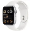 Apple Watch SE 2nd Generation (GPS) 44mm Aluminum Case With White Sport Band - S/M - Silver