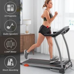 Nestfair 1.5HP Electric Folding Treadmill 3-Level Incline Adjustable - Grey -APPLE || Garmin || FITBIT Sales 974a36b4 ef0c 47c4 985e b185135ad237