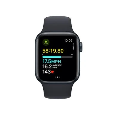 Apple Watch SE (GPS) 40mm Midnight Aluminum Case With Midnight Sport Band - M/L - Midnight 2 Apple Watch SE (GPS) 40mm Midnight Aluminum Case With Midnight Sport Band - M/L - Midnight - Image 2