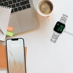 Insignia™ - Stainless Steel Link Band For Apple Watch 38mm, 40mm And 41mm (All Series) - Silver -APPLE || Garmin || FITBIT Sales a4b68fba 00b0 5541 b0b1 86b52a1b0253