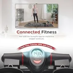 Sunny Health & Fitness 2-in-1 Premium Power Stepper With Resistance Bands, Low-Impact Cardio, Space-Saving, Height-Adjustable, 330 LB Max And SunnyFit App Enhanced Bluetooth Connectivity -APPLE || Garmin || FITBIT Sales ad97a63b 7d41 469f b782 fc9287701093