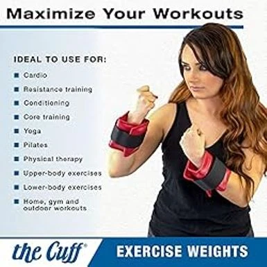 The Cuff Original Adjustable Ankle And Wrist Weight For Training, Dance, Running, Toning, And Physical Therapy For Men And Women, 9 Piece Set (1 Each: 1, 1.5, 2, 2.5, 3, 4, 5, 7.5, 10 Lb.) 5 The Cuff Original Adjustable Ankle And Wrist Weight For Training, Dance, Running, Toning, And Physical Therapy For Men And Women, 9 Piece Set (1 Each: 1, 1.5, 2, 2.5, 3, 4, 5, 7.5, 10 Lb.) - Image 5