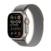 Apple Watch Ultra 2 (GPS + Cellular) 49mm Titanium Case With Green/Gray Trail Loop - S/M - Titanium