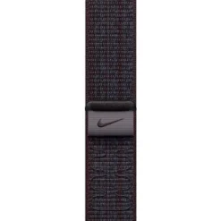 Apple - 45mm Black/Blue Nike Sport Loop - Black/Blue