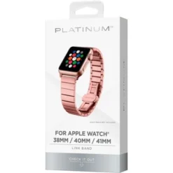 Platinum™ - Stainless Steel Link Band For Apple Watch 38mm, 40mm, 41mm And Apple Watch Series 1-9 - Rose Gold -APPLE || Garmin || FITBIT Sales c663a804 a2a9 566d 93dc a41a4feb9062