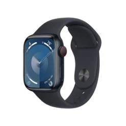 Apple Watch Series 9 (GPS + Cellular) 41mm Midnight Aluminum Case With Midnight Sport Band - M/L - Midnight