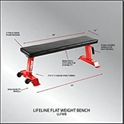 Lifeline Flat Weight Bench Heavy Duty 11-Gauge Steel With Transport Wheels And Handle For Home Gym Workouts -APPLE || Garmin || FITBIT Sales cafa3752 cc56 4732 ab38 1bafdf091958