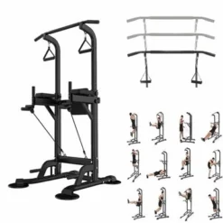 Tappio Multifunction Power Tower Pull Up Dip Station Home Gym Equipment Stable Exercise Fitness - 29"W X 35.4"D X 59-90.6"H - Black -APPLE || Garmin || FITBIT Sales cd1ac196 f29d 42ba 998f 3ced09403383