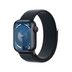 Apple Watch Series 9 (GPS + Cellular) 41mm Midnight Aluminum Case With Midnight Sport Loop - Midnight