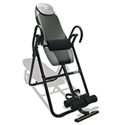 Body Vision IT9825 Premium Inversion Table With Adjustable Head Rest & Lumbar Support Pad, - Heavy Dutyup To 250 Lbs., Gray