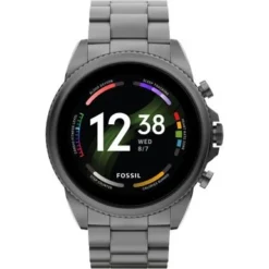 Fossil - Mens Gen 6 Smoke Stainless Steel Smartwatch W/ Heart Rate