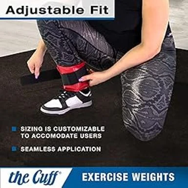 The Cuff Original Adjustable Ankle And Wrist Weight For Training, Dance, Running, Toning, And Physical Therapy For Men And Women, 9 Piece Set (1 Each: 1, 1.5, 2, 2.5, 3, 4, 5, 7.5, 10 Lb.) 4 The Cuff Original Adjustable Ankle And Wrist Weight For Training, Dance, Running, Toning, And Physical Therapy For Men And Women, 9 Piece Set (1 Each: 1, 1.5, 2, 2.5, 3, 4, 5, 7.5, 10 Lb.) - Image 4