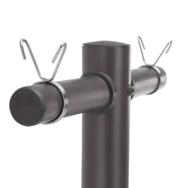 Marcy 6-Peg Olympic Weight Plate Tree And Vertical Bar Holder PT-5856 - N/A - Black 4 Marcy 6-Peg Olympic Weight Plate Tree And Vertical Bar Holder PT-5856 - N/A - Black - Image 4