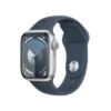 Apple Watch Series 9 (GPS) 41mm Silver Aluminum Case With Storm Blue Sport Band - S/M - Silver