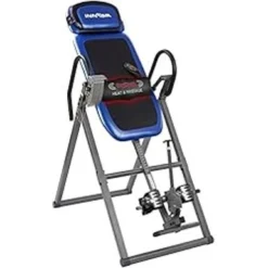 INNOVA HEALTH AND FITNESS ITM4800 Advanced Heat And Massage Inversion Table,Black/ Blue / Gray