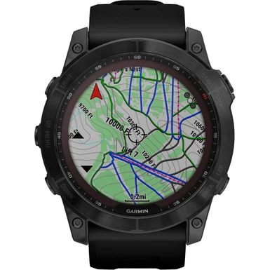 Garmin - Fēnix 7X Sapphire Solar GPS Smartwatch 51 Mm Fiber-reinforced Polymer - Black DLC Titanium 5 Garmin - Fēnix 7X Sapphire Solar GPS Smartwatch 51 Mm Fiber-reinforced Polymer - Black DLC Titanium - Image 5