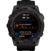 Garmin - Fēnix 7X Sapphire Solar GPS Smartwatch 51 Mm Fiber-reinforced Polymer - Black DLC Titanium