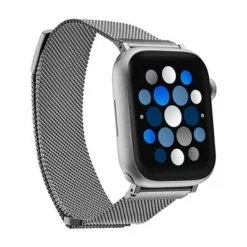 Insignia™ - Stainless Steel Mesh Band For Apple Watch 42mm, 44mm, 45mm And Apple Watch Ultra 49mm (All Series) - Silver