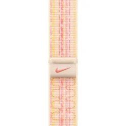 Apple - 45mm Starlight/Pink Nike Sport Loop - Starlight/Pink