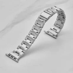 Insignia™ - Stainless Steel Link Band For Apple Watch 42mm, 44mm, 45mm And Apple Watch Ultra 49mm (All Series) - Silver -APPLE || Garmin || FITBIT Sales f70bb0e7 d9eb 5c92 832c 353b09fee8aa