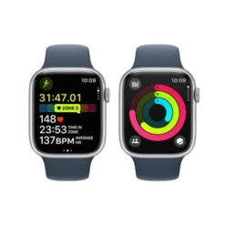 Apple Watch Series 9 (GPS + Cellular) 45mm Silver Aluminum Case With Storm Blue Sport Band - S/M - Silver -APPLE || Garmin || FITBIT Sales f91b67a2 ecea 5954 bd5b 56e013e2ef43