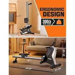 UPGO New Rowing Machine For Home Use, Rower With 8 Level Adjustable Quiet Magnetic Resistance, Ergonomic Seat & LCD Monitor, 300 LB Weight Capacity -APPLE || Garmin || FITBIT Sales f9db429e dc36 4c86 98ff be76a6f4e4a0