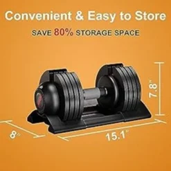 ALTLER Adjustable Dumbbell 52LB Pair Adjustable Dumbbell Set With Tray For Workout Strength Training Fitness Adjustable Weights With Anti-Slip Handle And Weight Plate For Home Exercise -APPLE || Garmin || FITBIT Sales fd2a1dce 0d61 4b1f b301 7c6c47e5f407